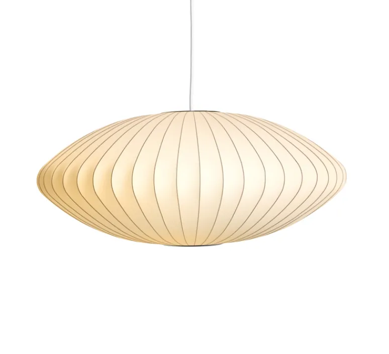 Suspension*HAY Suspension, Bubble Saucer M, , Ø63,5cm, H25,5cm - George Nelson - blanc