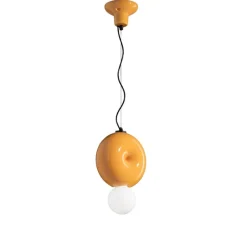 Suspension*Ferroluce Suspension, Bumbum, , L25cm, H29cm - jaune