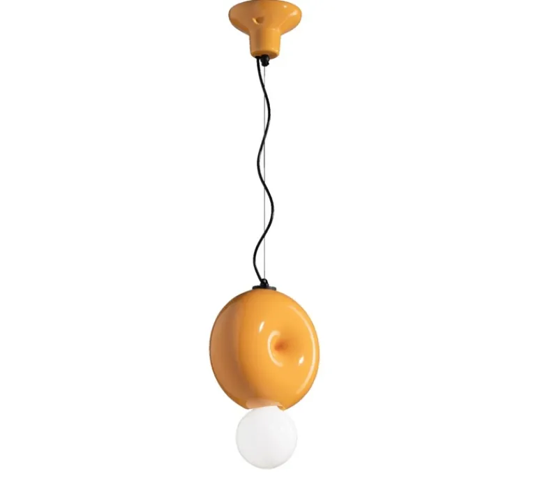 Suspension*Ferroluce Suspension, Bumbum, , L25cm, H29cm - jaune