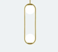 Suspension*B.lux Suspension, C Ball S2, , L18,5cm, H67cm - B-Lux blanc, or