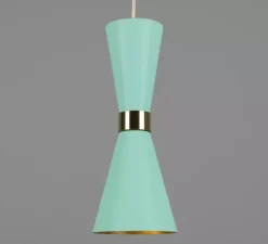 Suspension*Mullan Lighting Suspension, Cairo, , Ø14cm, H34cm - bleu turquoise