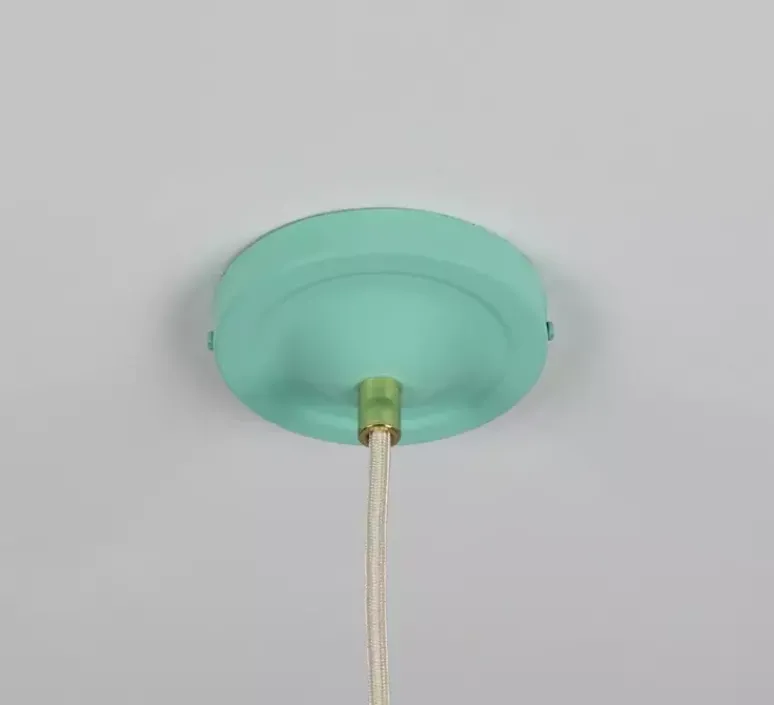 Suspension*Mullan Lighting Suspension, Cairo, , Ø14cm, H34cm - bleu turquoise