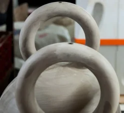 Suspension, Caló 40, blanc mat, câble blanc, IP44, LED, dim, 2700K, 800 lm, Ø25cm, H39,2cm - Pott