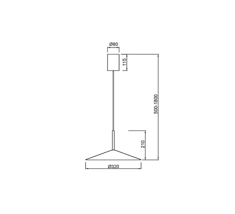 Suspension*Mantra Suspension, Calice Small, , LED, 3000K, 800 lm, Ø32cm, H21cm - blanc