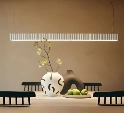 Suspension*Artemide Suspension, Calipso Linear, , LED, dim, 3000K, 4800 lm, L121cm, H7,9cm - blanc
