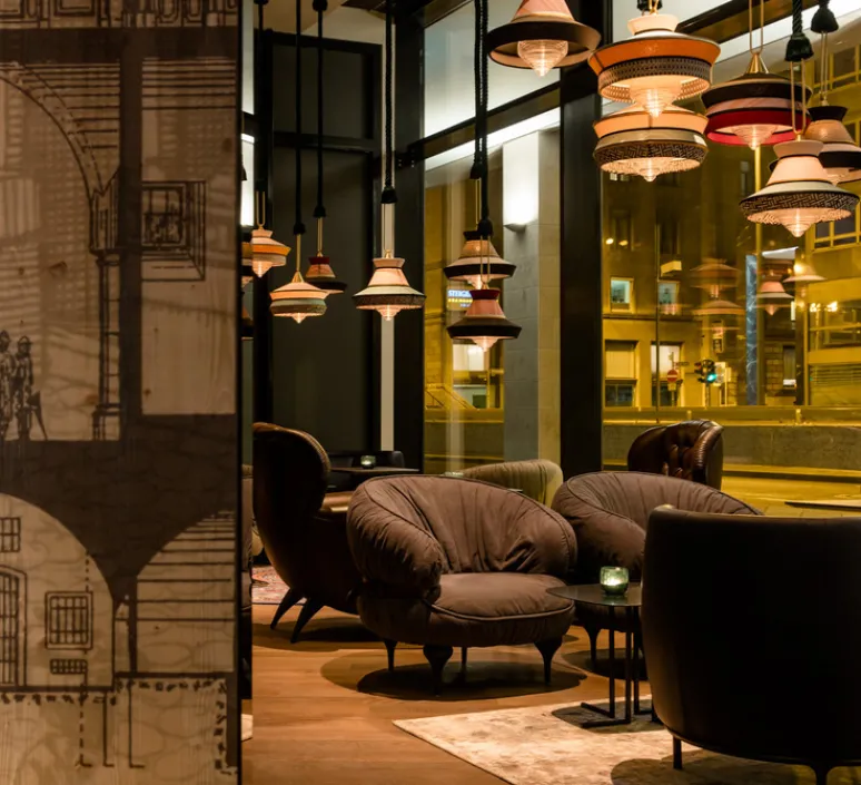 Suspension*Contardi Suspension, Calypso SO GUADALOUPE, , Ø36cm, H63cm - menthe