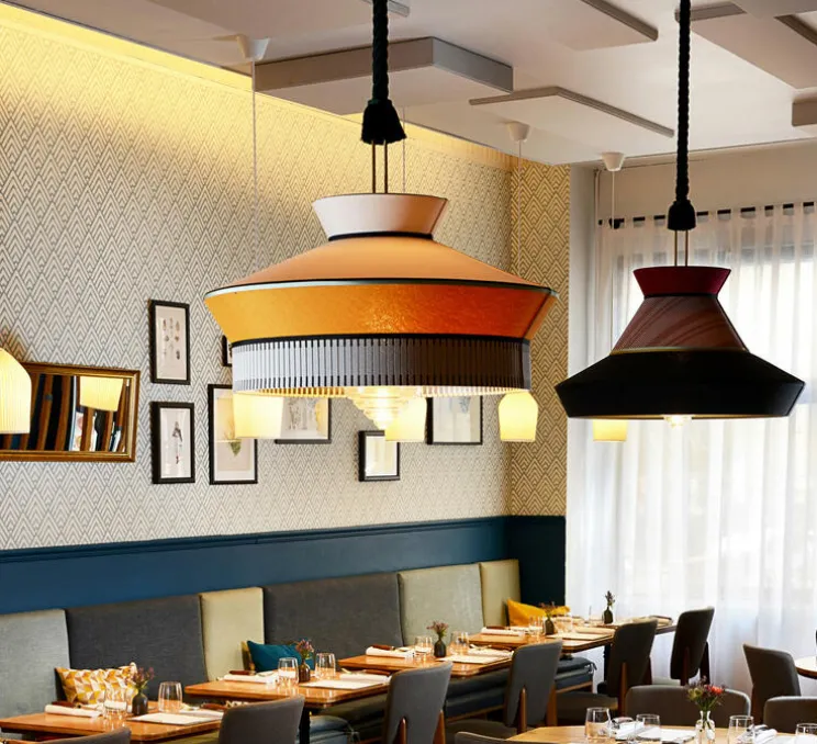 Suspension, Calypso SO MARTINIQUE, jaune, Ø39cm, H63cm - Contardi