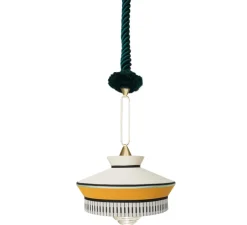 Suspension, Calypso SO MARTINIQUE, jaune, Ø39cm, H63cm - Contardi