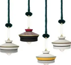 Suspension, Calypso SO MARTINIQUE, jaune, Ø39cm, H63cm - Contardi