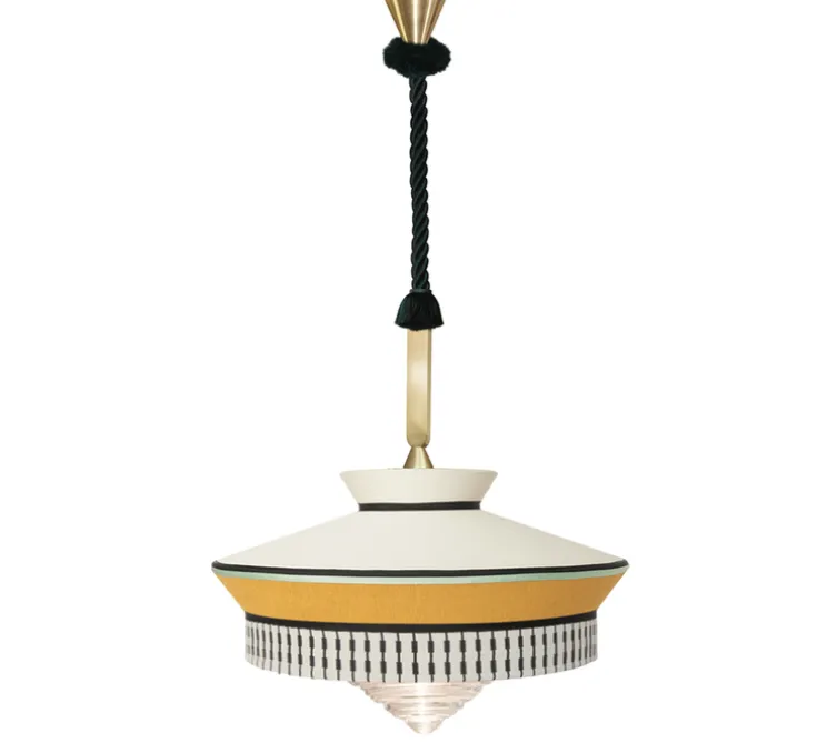 Suspension, Calypso SO XL Outdoor MARTINIQUE, jaune, IP65, Ø70cm, H63cm - Contardi