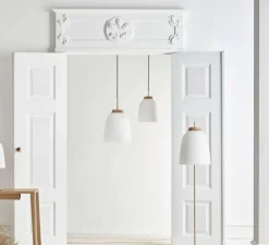 Suspension*Bolia Suspension, Campa, , Ø14cm, H16cm - blanc, verre opal mat, chêne huilé