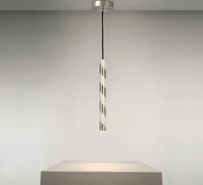 Suspension*CVL Suspension, Candy V40, , LED, dim, 2700K, 331 lm, Ø3,6cm, H40cm - nickel satiné