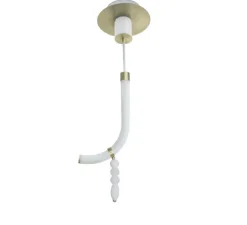 Suspension*Ame Editions Manufacturées Suspension, Canne S, , albâtre, LED, 2700K, 980 lm, TRIAC, L34,5cm, H82cm - AME EDITIONS MANUFACTUREES laiton satiné