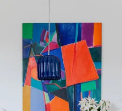 Suspension, Cannelle Grande, bleu, L50cm, H49cm - Cosin