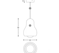 Suspension*DARK Suspension, Captain Cork Max S, , Ø20,3cm, H26,6cm - liège