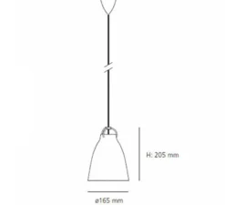 Suspension*Fritz Hansen Suspension, Caravaggio P1, , Ø16,5cm, H21,6cm - noir