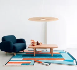 Suspension, Carmen Large, sable doré, DIM, LED, 700lm, Ø120cm, H3,5cm - HARTÔ