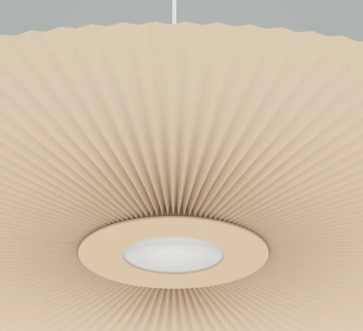 Suspension, Carmen Large, sable doré, DIM, LED, 700lm, Ø120cm, H3,5cm - HARTÔ