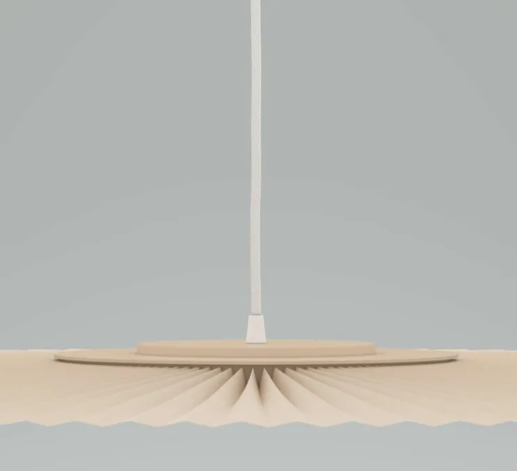 Suspension, Carmen Large, sable doré, DIM, LED, 700lm, Ø120cm, H3,5cm - HARTÔ