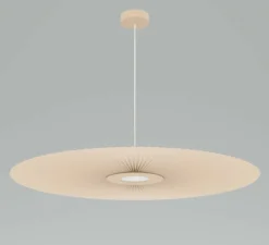 Suspension, Carmen Large, sable doré, DIM, LED, 700lm, Ø120cm, H3,5cm - HARTÔ