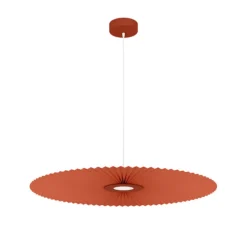 Suspension, Carmen M 90cm, série limitée NEDGIS X HARTO, terracotta, LED, dim, 2700K, 985 lm, Ø90cm, H3,2cm - Hartô
