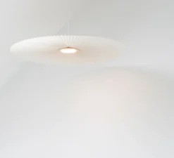 Suspension, Carmen Medium, blanc, DIM, LED, 2700K, 700lm, Ø90cm, H3,5cm - HARTÔ
