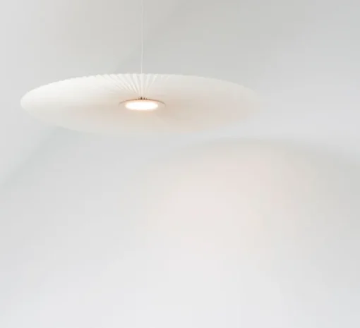 Suspension, Carmen Medium, blanc, DIM, LED, 2700K, 700lm, Ø90cm, H3,5cm - HARTÔ