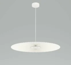 Suspension, Carmen Medium, blanc, DIM, LED, 2700K, 700lm, Ø90cm, H3,5cm - HARTÔ