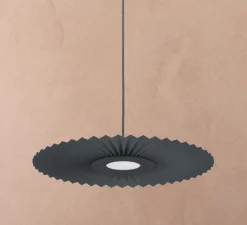 Suspension*Hartô Suspension, Carmen small, , DIM, LED, 2700K, 700lm, Ø50cm, H3,5cm - gris ardoise
