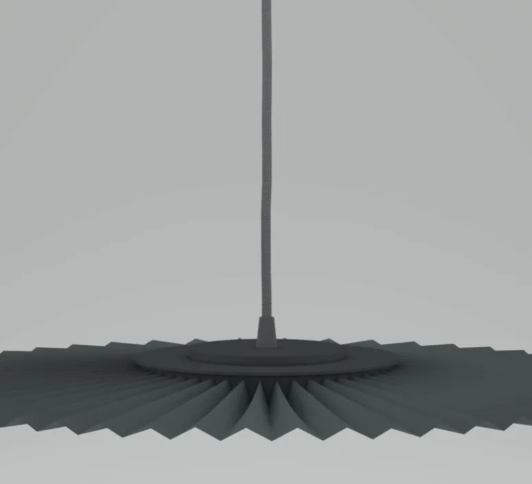 Suspension*Hartô Suspension, Carmen small, , DIM, LED, 2700K, 700lm, Ø50cm, H3,5cm - gris ardoise