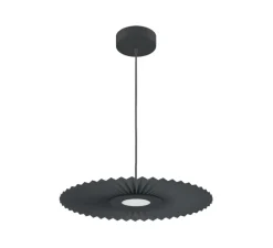 Suspension*Hartô Suspension, Carmen small, , DIM, LED, 2700K, 700lm, Ø50cm, H3,5cm - gris ardoise