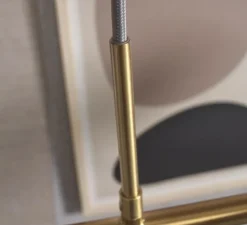 Suspension*It's about Romi Suspension, Carrara, Finition , L105cm, H20cm - Marbre blanc, laiton