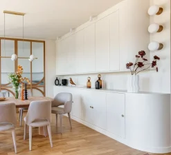 Suspension*It's about Romi Suspension, Carrara, Finition , L105cm, H20cm - Marbre blanc, laiton