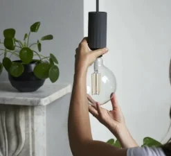 Suspension*Vitamin Suspension, Case Clear Bulb, , dim, 2300K, H22,4cm - Charcoal