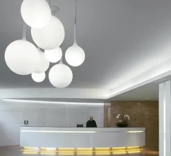 Suspension*Artemide Suspension, Castore 25, , H222cm, Ø25cm - blanc