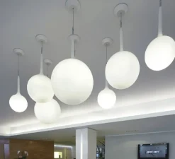 Suspension*Artemide Suspension, Castore 25, , H222cm, Ø25cm - blanc