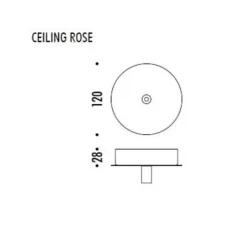 Suspension*Davide Groppi Suspension, Cathode 1, , LED, on/off, 2700k, 286 lm, Ø22cm, H32cm - blanc mat