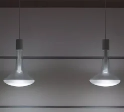 Suspension*Davide Groppi Suspension, Cathode 1, , LED, on/off, 3000k, 286 lm, Ø22cm, H32cm - blanc mat