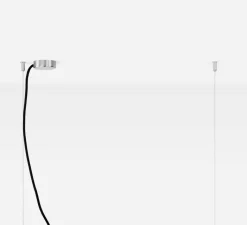 Suspension*GANTLights Suspension, [C3],béton gris foncé, acier inoxydable, L182cm, H8cm, 2700K, dimmable - béton gris foncé et acier inoxydable