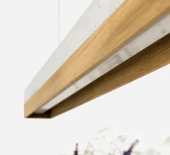 Suspension, [C1]chêne, gris, L122cm, H8cm, 2700K, 1900lm, dimmable - GANTLights