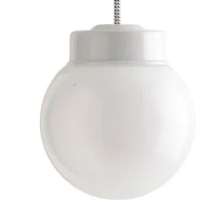 Suspension, ceilinglamp.137, avec Glass006, blanc, Ø15cm, H16cm - Zangra