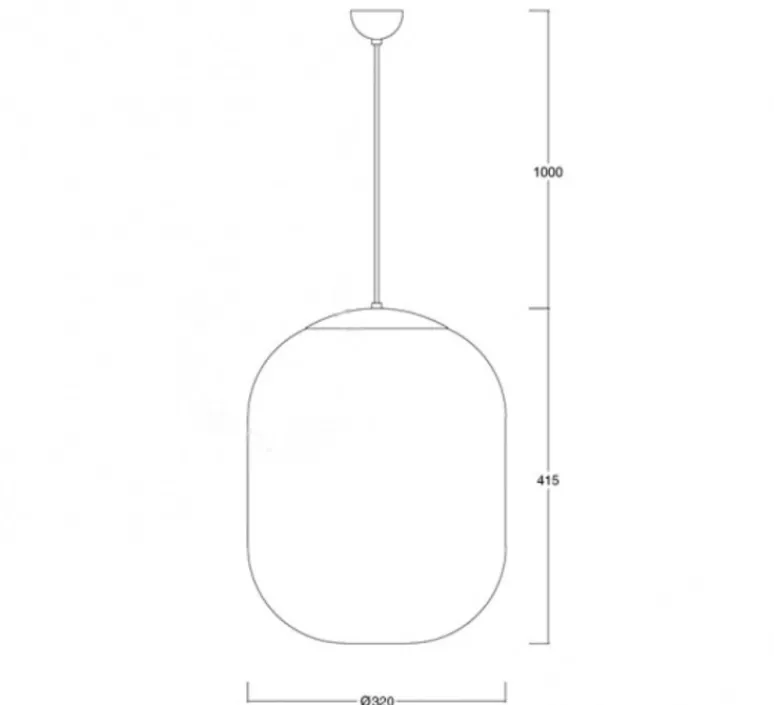 Suspension*Zangra Suspension, ceilinglamp.169.b, , IP40, Ø32cm, H41,5cm - noir mat