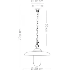 Suspension*Zangra Suspension, Ceilinglamp.o.089.go, , IP44, Ø29cm, H25cm - laiton