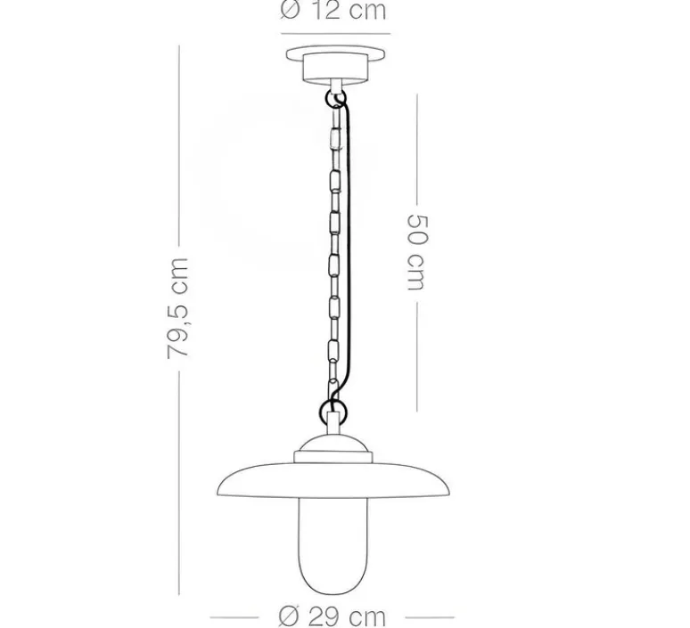 Suspension*Zangra Suspension, Ceilinglamp.o.089.go, , IP44, Ø29cm, H25cm - laiton