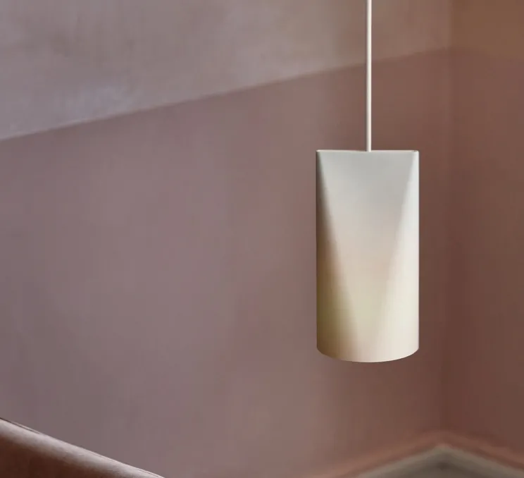 Suspension, Ceramic, Narrow, blanc, Ø11,2cm, H22cm - Moebe