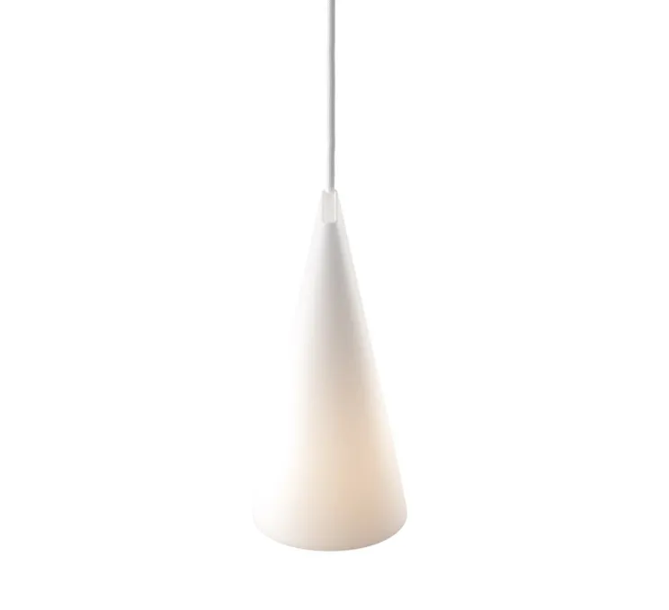 Suspension, Ceramic, Narrow, blanc, Ø11,2cm, H22cm - Moebe