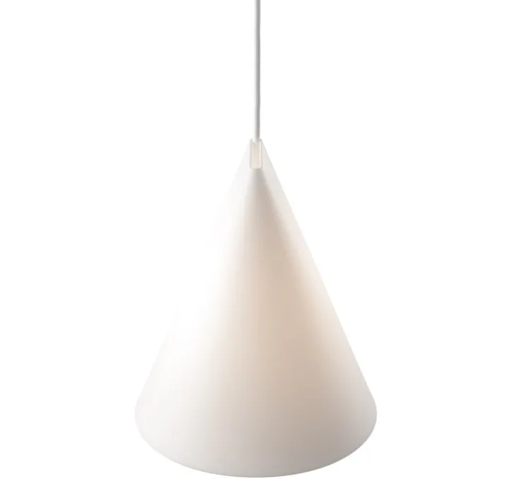 Suspension, Ceramic, Wide, blanc, Ø23cm, H23,5cm - Moebe