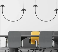 Suspension*Luxcambra Suspension, Champignon C, , LED, 2700K, 720 lm, L101cm, H74,5cm - noir