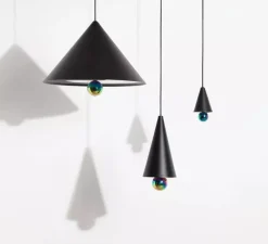 Suspension*Petite Friture Suspension, Cherry, Grand, , LED, dim, 3000K, 1040 lm, Ø50cm, H37,5cm - noir