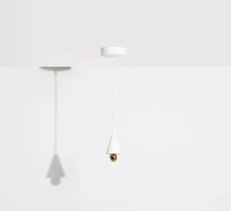 Suspension*Petite Friture Suspension, Cherry, Mini XS, , LED, dim, 3000K, 1040 lm, Ø9,3cm, H17cm - blanc